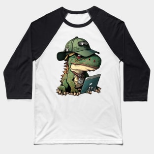 Geeker Gamer T-Rex Baseball T-Shirt